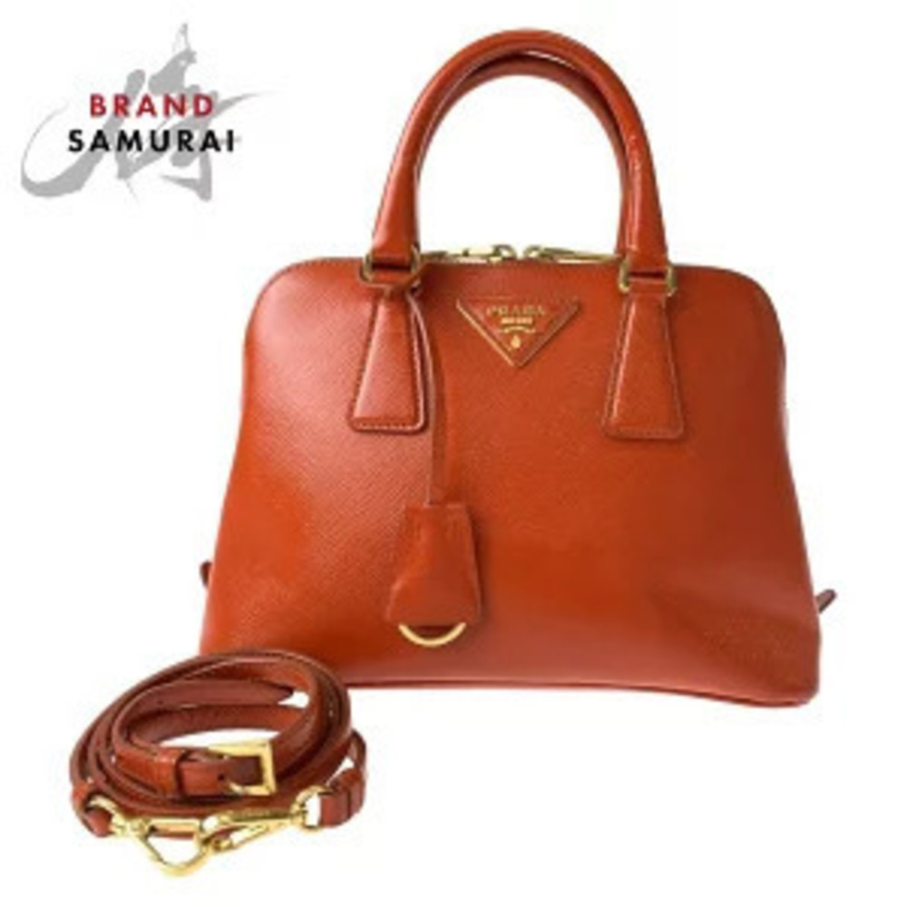 Prada Promenade Patent Vernis leather Handbag shoulder bag triangular plate